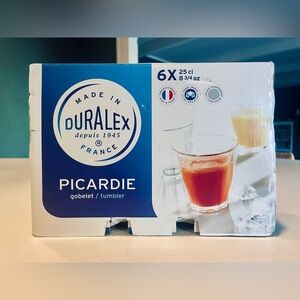 8 3/4 oz 6 Duralex Picardie Tumblers no box